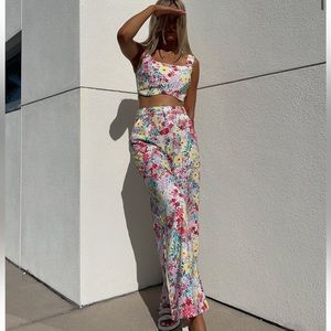 Yellow the label Midsummer Trouser Set — French Floral
Size small